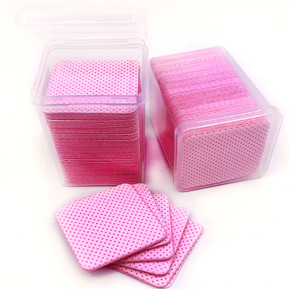 Nail Art Ombre - 200 Pieces Eyelash Glue Remover Wipe