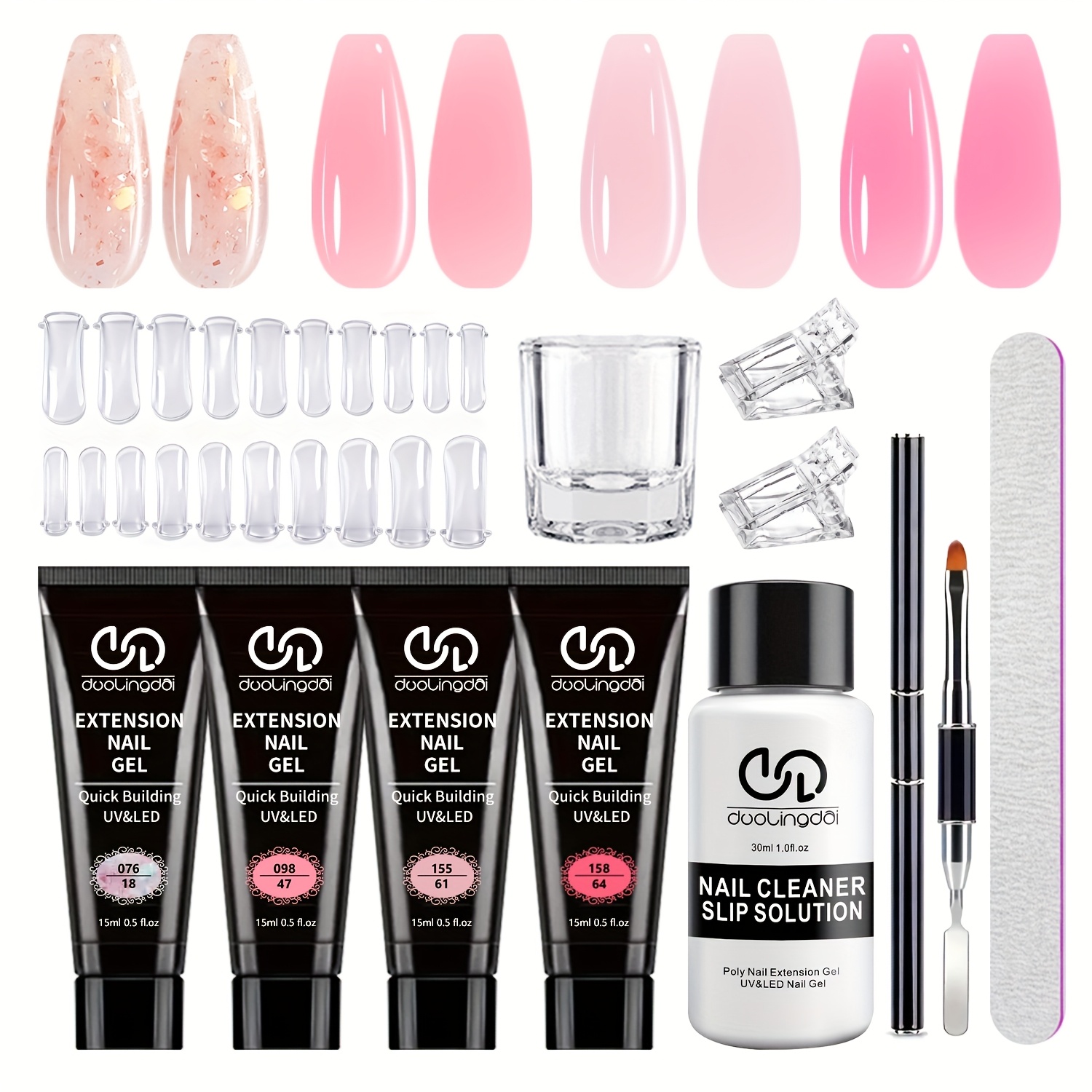 Polygel Nail Kit - Poly Gel Nail Kit Starter with