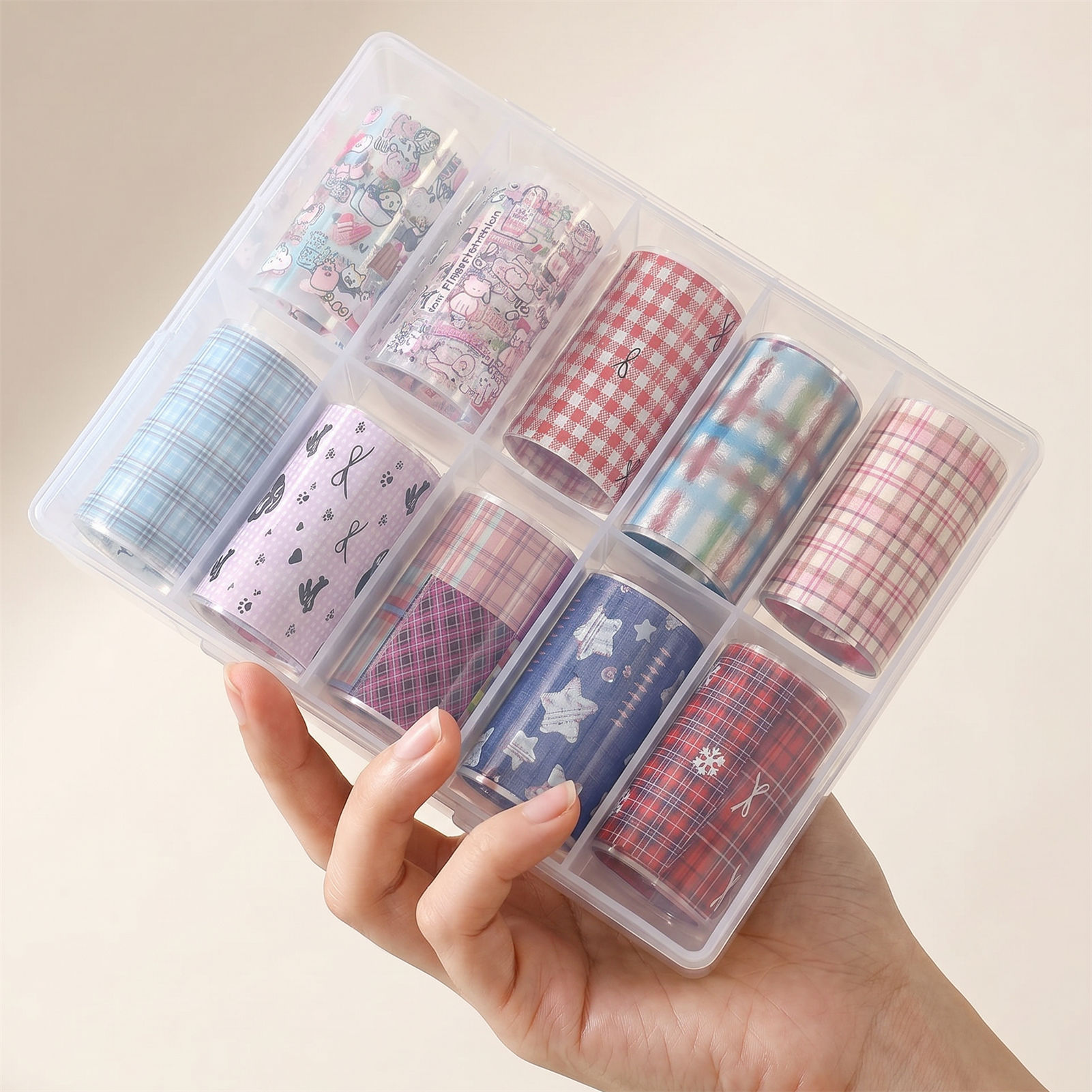 Nail Art Denim - 10Rolls Korean Nail Foils for Transfer