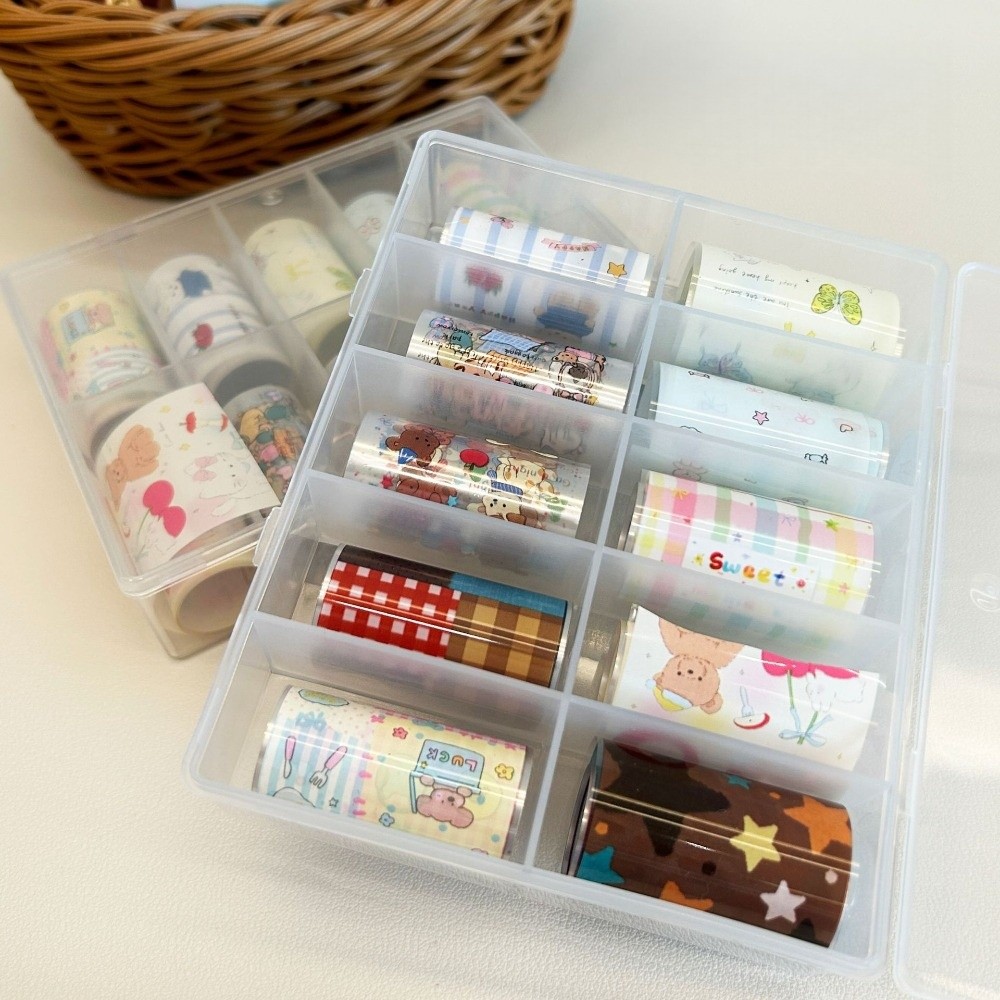 Nail Art Denim - 10Rolls Colorful Nail Foils Transfer Paper