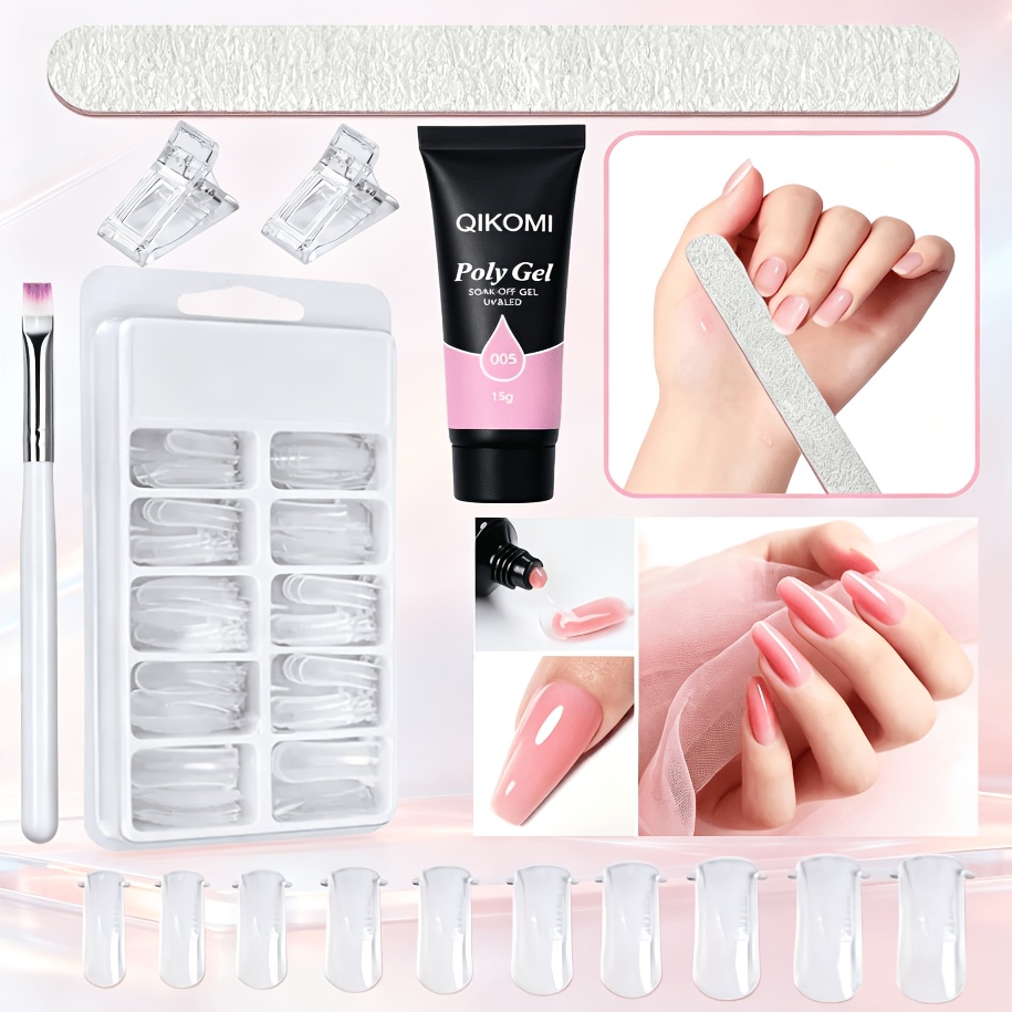 Polygel Nail Kit - QIKOMI Poly Gel Nail Extension Kit