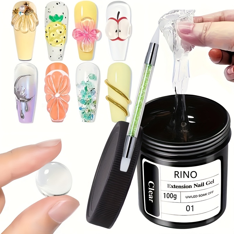 Nail Art Ombre - 100g Clear Non-Stick Hand Extension Nail