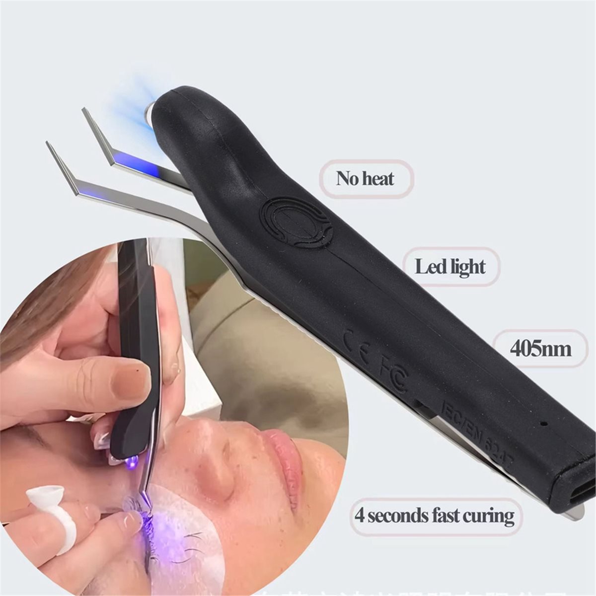 Nail Art Ombre - useful UV Rechargeable Tweezers for Eyelash
