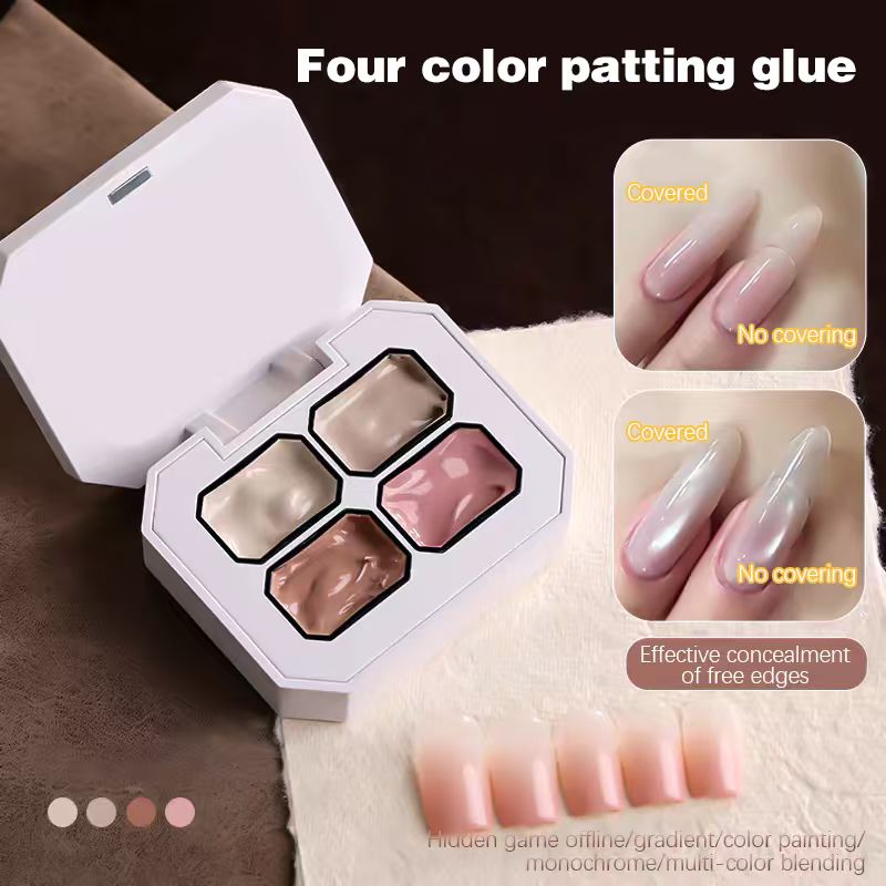 Nail Art Ombre - Four in One Patting Glue, Popular