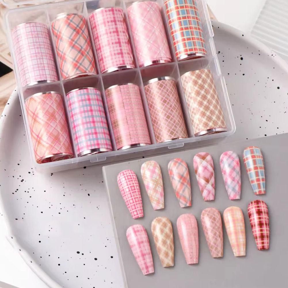 Nail Art Denim - 10 Rolls New Design Fresh Nail