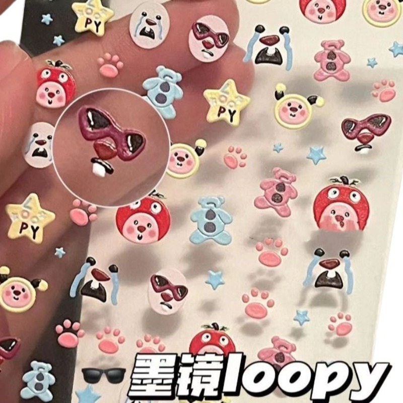 Loopy 3D embossed sticker, tra - огляд і ціна Nail Art Nail Art