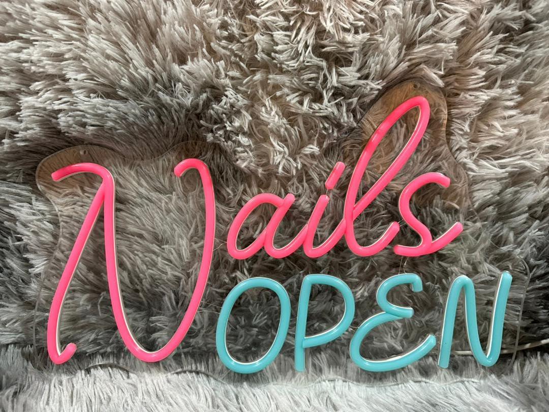Nails Open Neon Sign USB Dimma - огляд і ціна Nail Art Nail Art