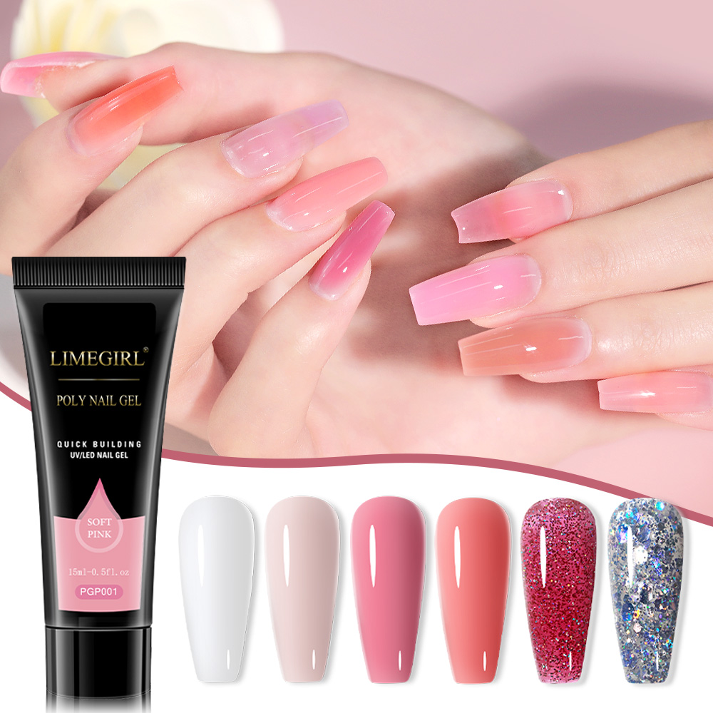 Poly Nail Gel Set for Extensio - огляд і ціна Polygel Nail Kit
