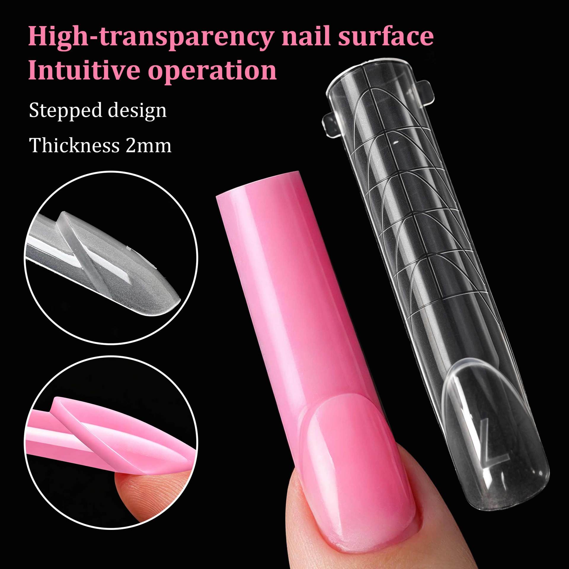 140pcs Flat Edge Nail Extensio - огляд і ціна Nail Art Denim
