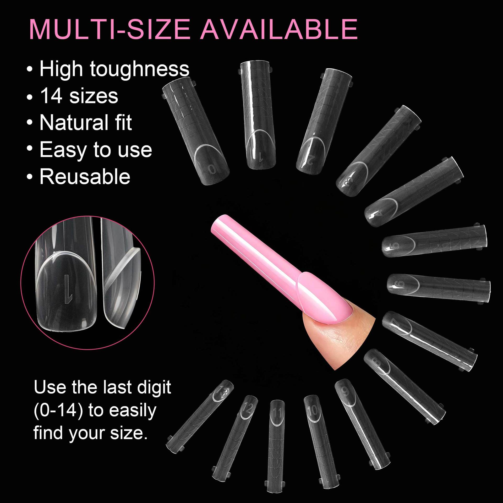 140pcs Flat Edge Nail Extensio - огляд і ціна Nail Art Denim