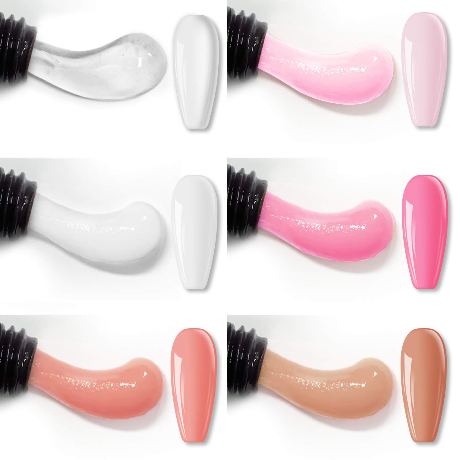 Poly Nail Gel Kit -6 Colors 0. - огляд і ціна Polygel Nail Kit