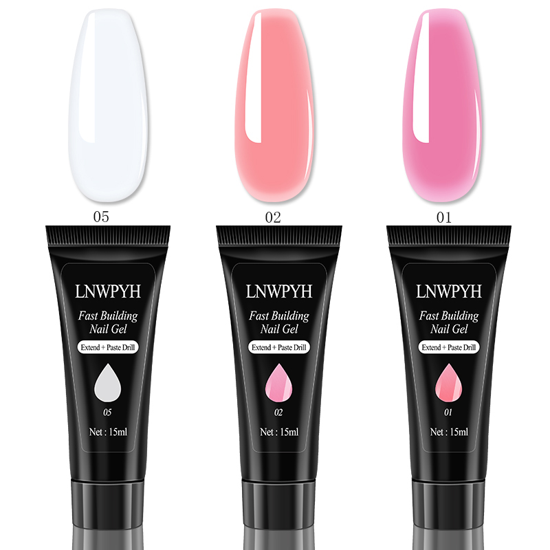 Nail Extension Gel Set UV Varn - огляд і ціна Polygel Nail Kit
