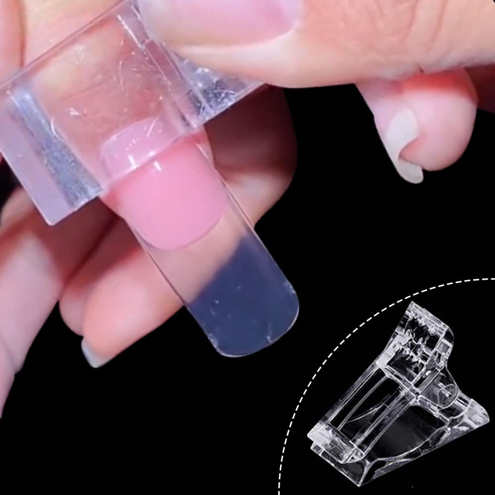 Nail Tips Clip for Quick Build - огляд і ціна Polygel Nail Kit
