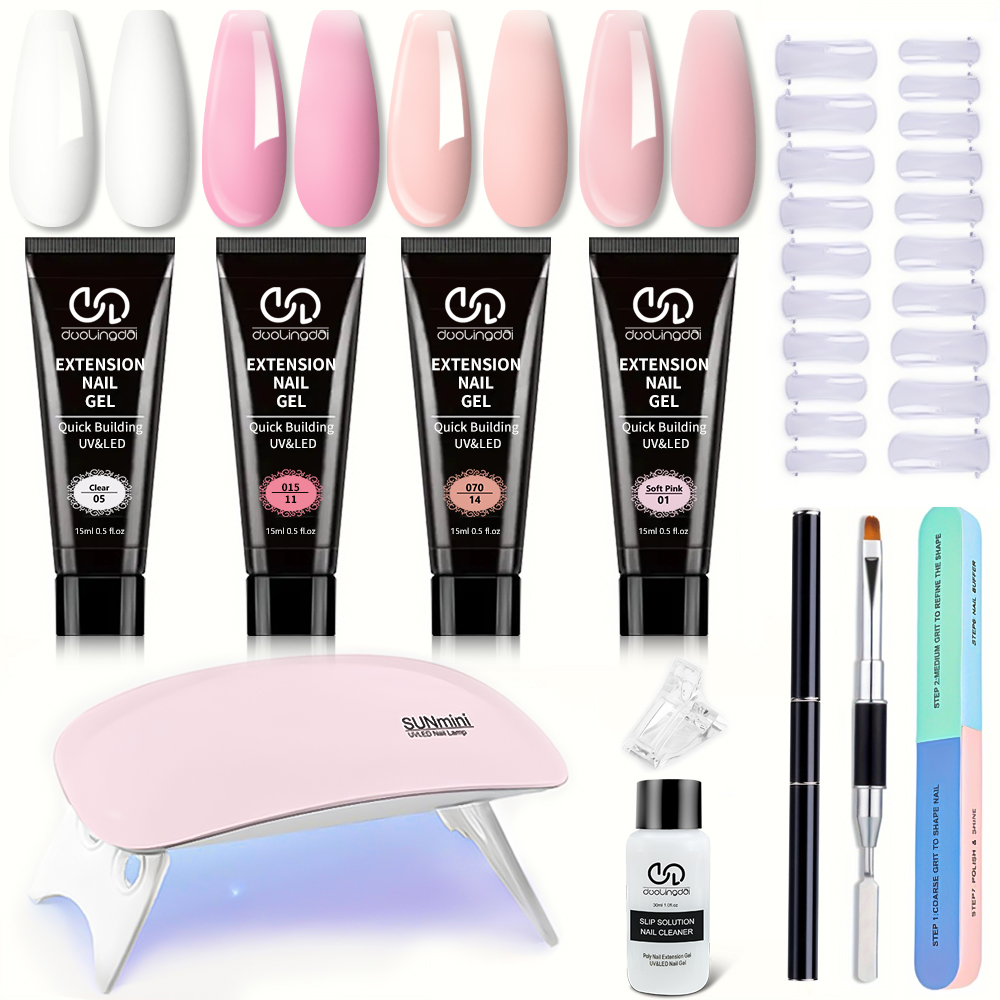 4-Color Poly Gel Nail Extensio - огляд і ціна Polygel Nail Kit