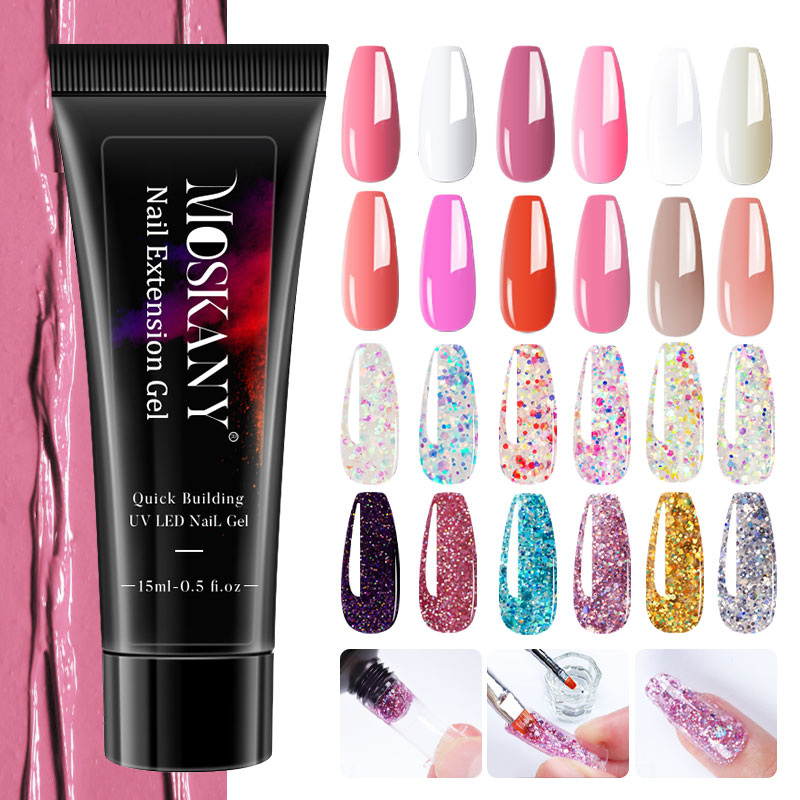 Poly Nail Gel Full Set With 6W - огляд і ціна Polygel Nail Kit