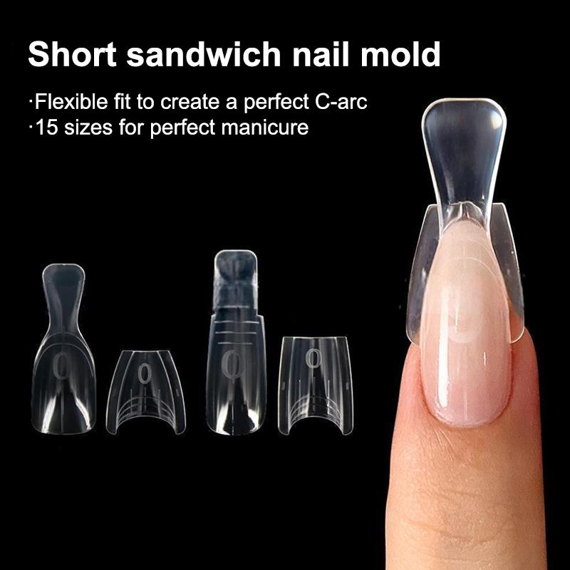 60pcs/box Coffin Dual Nail For - огляд і ціна Nail Art Ombre
