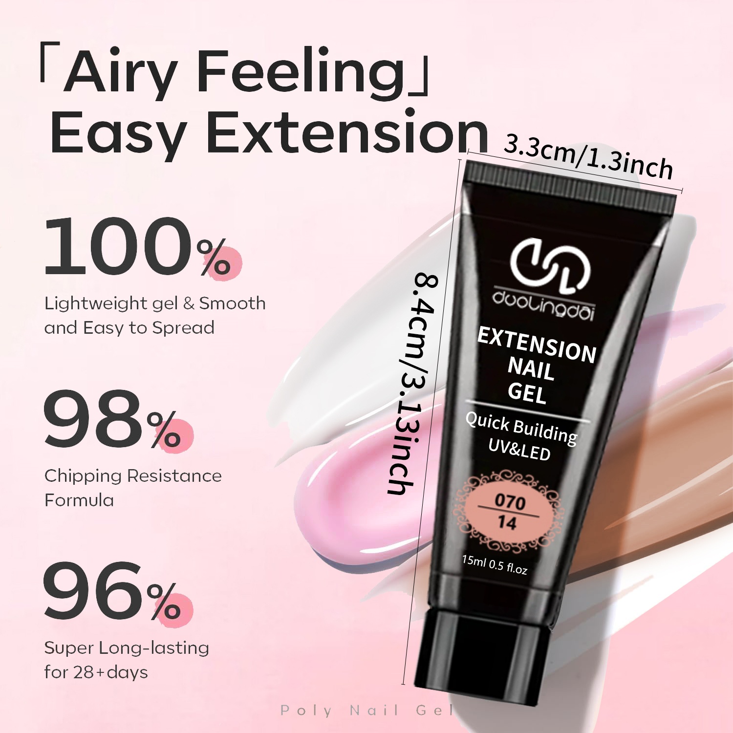 8PCS/Set Poly Extension Gel Se - огляд і ціна Polygel Nail Kit