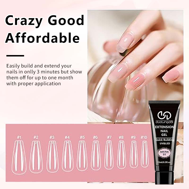 8PCS/Set Poly Extension Gel Se - огляд і ціна Polygel Nail Kit