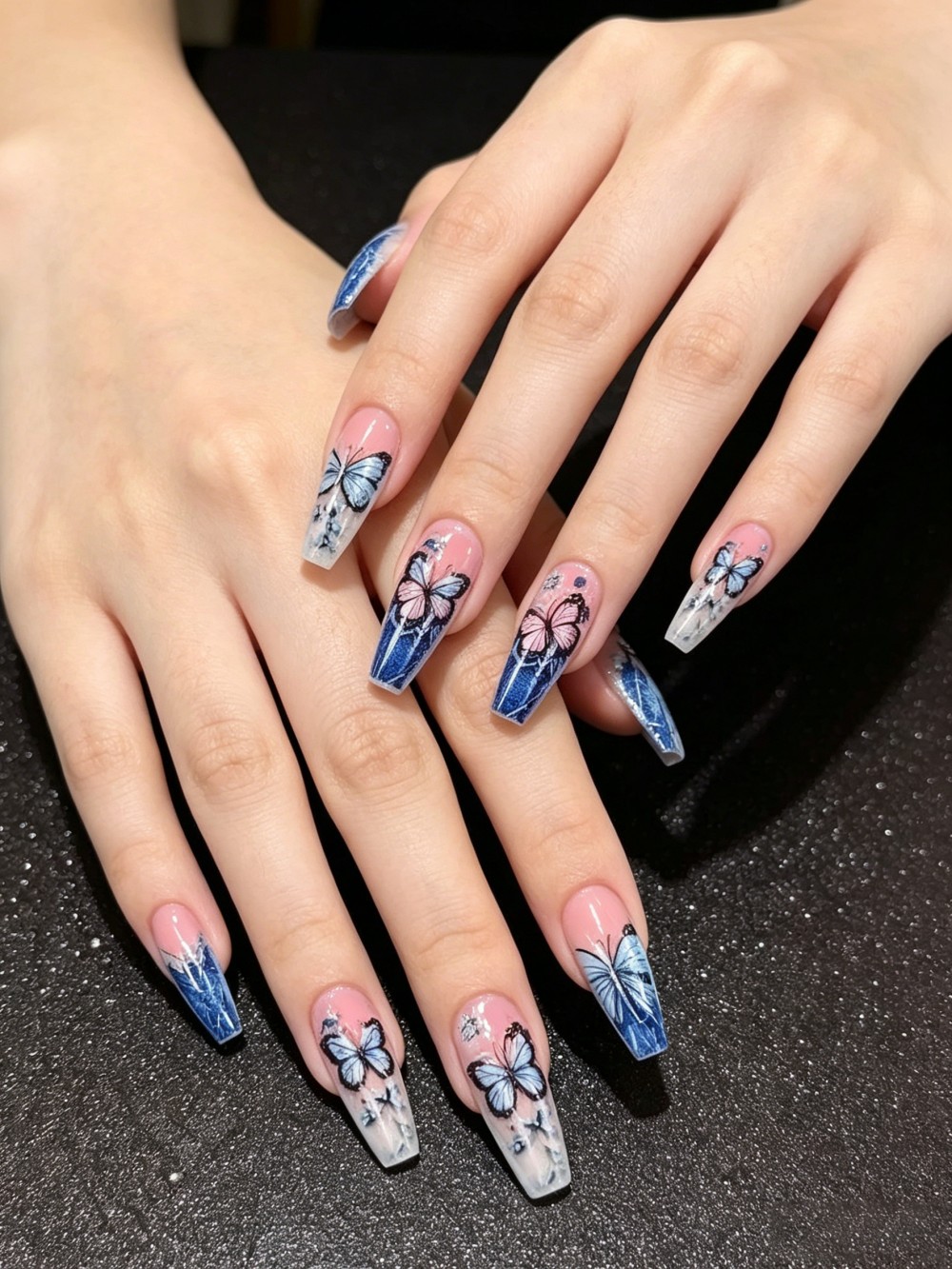 24pcs Spring Butterfly Press O - огляд і ціна Nail Art Denim