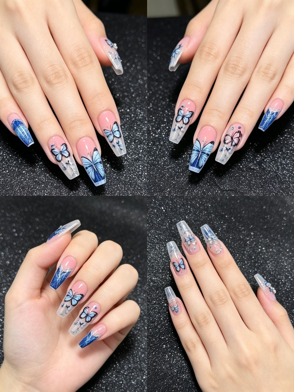 24pcs Spring Butterfly Press O - огляд і ціна Nail Art Denim