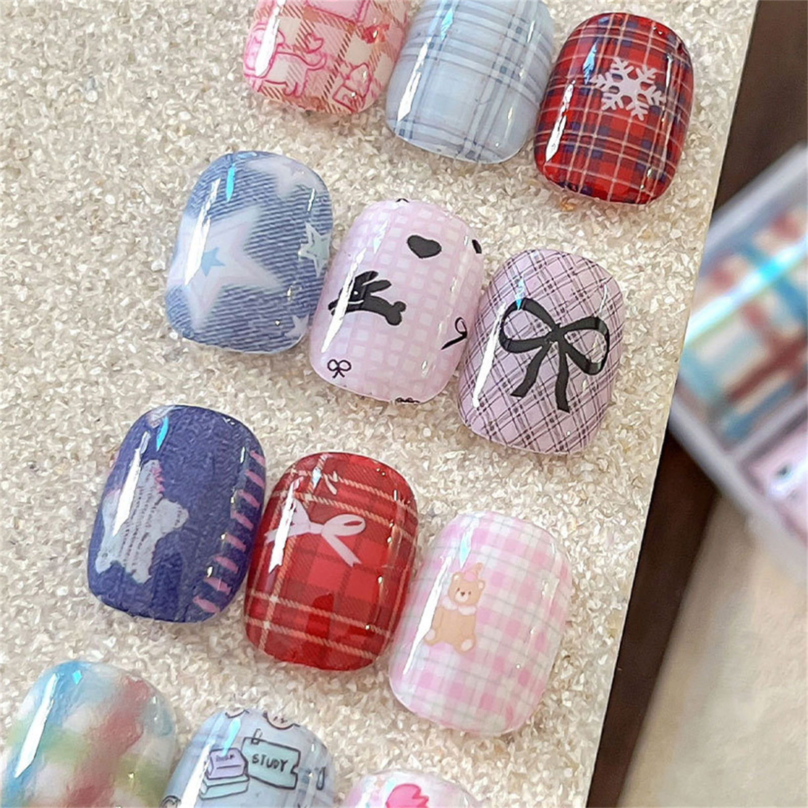 10Rolls Korean Nail Foils for  - огляд і ціна Nail Art Denim