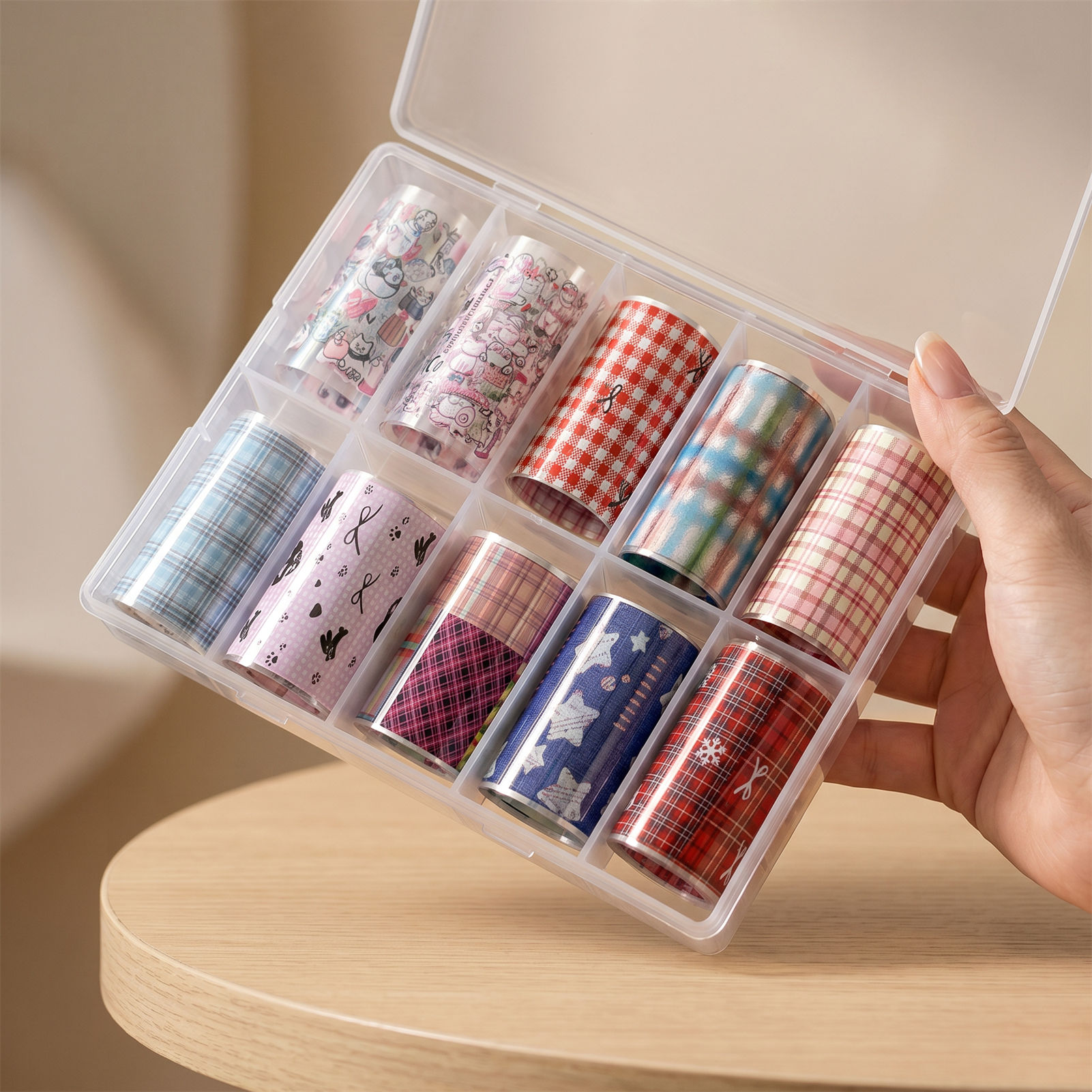 10Rolls Korean Nail Foils for  - огляд і ціна Nail Art Denim