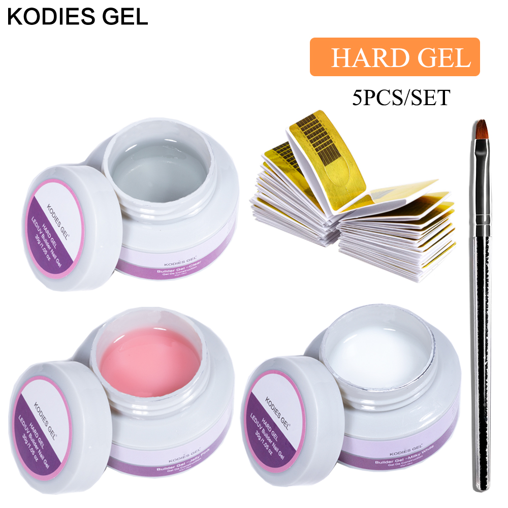 KODIES GEL 5 PCS/Set Uv Builde - огляд і ціна Polygel Nail Kit
