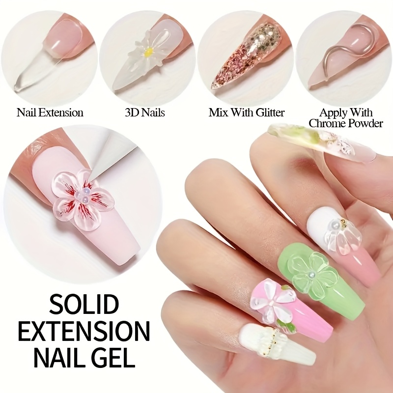 100g Clear Non-Stick Hand Exte - огляд і ціна Nail Art Ombre