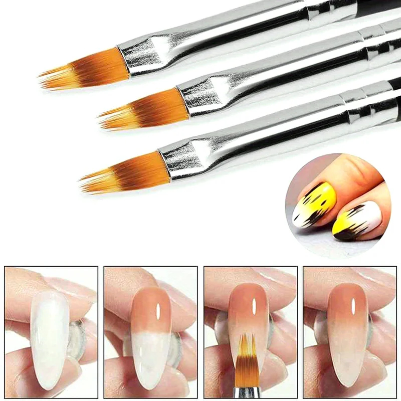 3-18Pcs Nail Art Brush Lace Om - огляд і ціна Nail Art Ombre