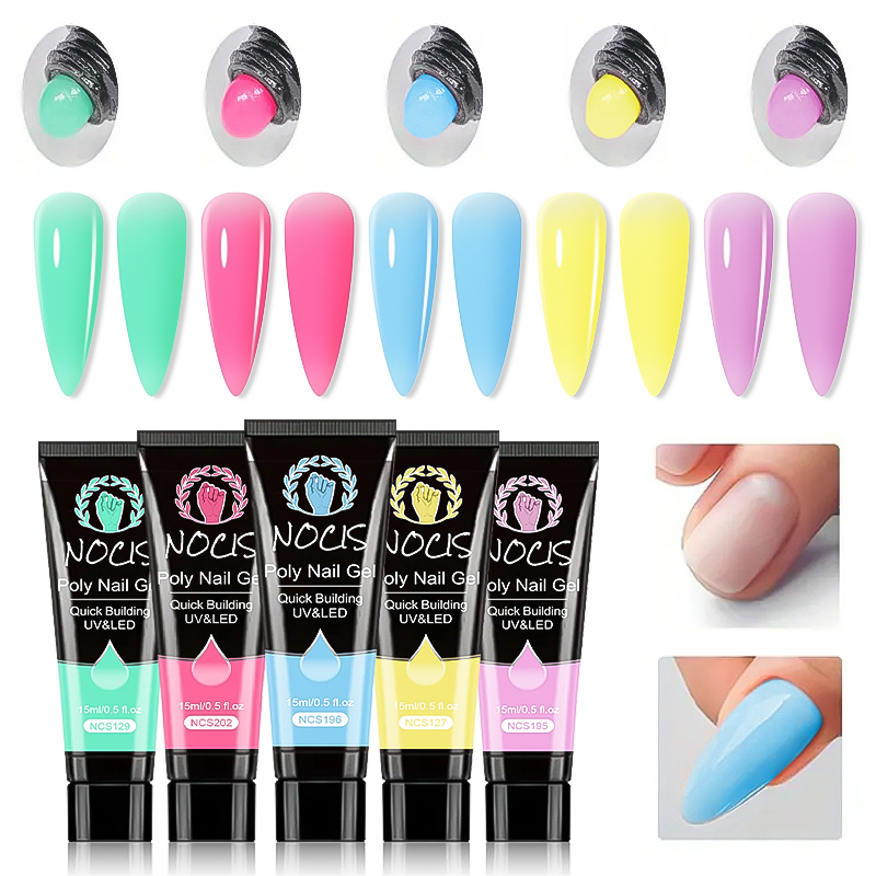 NOCIS Poly Nail Gel Kit-5 Colo - огляд і ціна Polygel Nail Kit