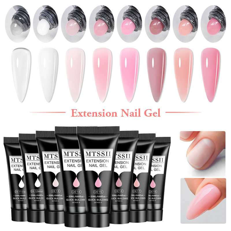 4/6/8PCS 20ml Poly Nail Extens - огляд і ціна Polygel Nail Kit