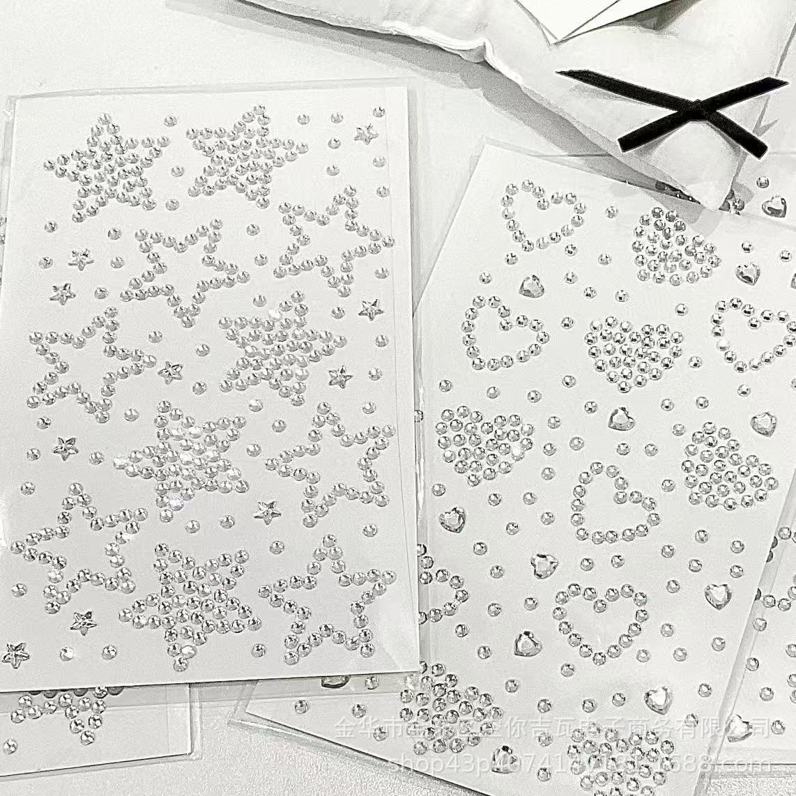 Silver Star Heart Rhinestone S - огляд і ціна Nail Art Nail Art