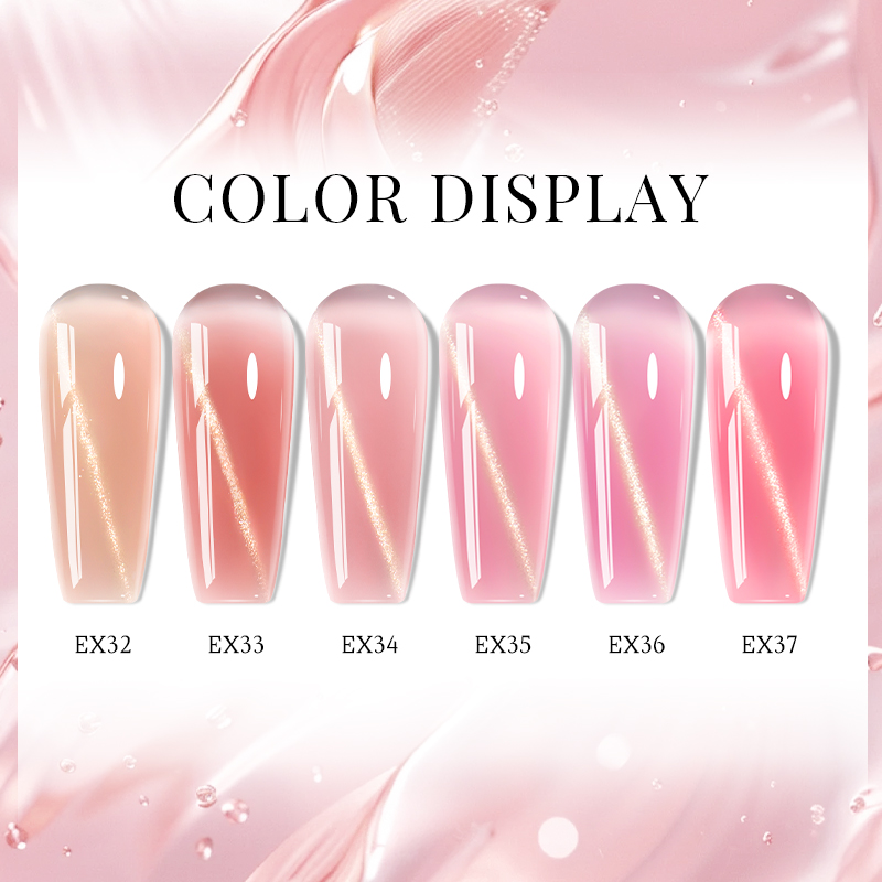 6pcs/set 20ml Cat Eye Poly Nai - огляд і ціна Polygel Nail Kit
