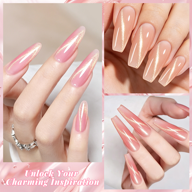 6pcs/set 20ml Cat Eye Poly Nai - огляд і ціна Polygel Nail Kit